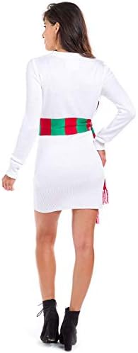 white christmas sweater dress