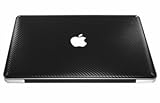 Bluecell 13-inch 13.3 Carbon Fiber Protection Decal Sticker Skin for Apple Macbook Pro 13.3 unibody model A1278 (Black Color)