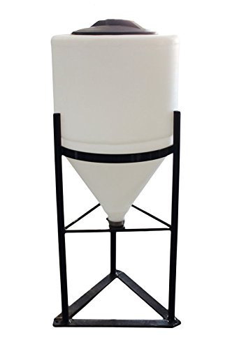 10 Gallon Cone Bottom Inductor Tank with Steel Stand