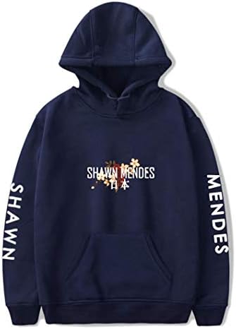 Ricxiaoh Unisex Shawn Mendes Hoodie Music Japan Sakura Long Sleeve Sweatshirt Pullover