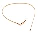 Herebuy - Fashion Belts for Women Gold Skinny Waist Belt for Dress