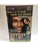 Hair Coloring Shampoo Dark Brown 3pcs