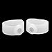 Fenical Body Slimming Healthy Silicone Magnetic Toe Rings - One Pair (Translucent White)