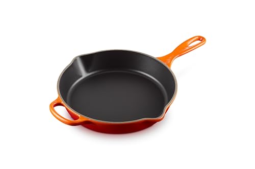 LE CREUSET Signature Hohe Brat- und Servierpfanne aus Gusseisen, für alle Herdarten und Backöfen, 26 cm, 2 Liter, Ofenrot, 20187260900422