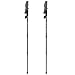 AGPtek Pair 2 Adjustable Anti-Shock Trekking Hiking Sticks Poles-alpenstock Walking-mountaineering - 6061 Aluminum Black