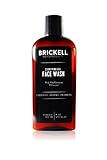 Brickell Men's Clarifying Gel Face Wash for Men, Natural and Organic Rich Foaming Daily Facial Cleanser Formulated With Geranium, Coconut and Aloe, 8 Ounce, Scented