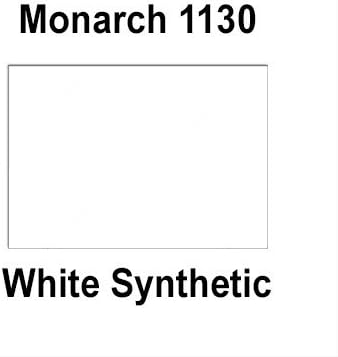 200,000 Monarch 1130 compatible White General Purpose Labels for Monarch 1130 Price Guns. Full Case + 8 ink rollers. WITH Security Cuts.
