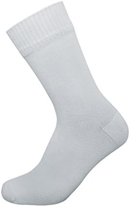 MULTI-USE 100% Waterproof Socks, Highly Breathable, Mid-Calf Length (S/M (US Men's 6-8, Women's 7-9.5), 1 Pair, Lt Grey)