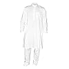 DakshCraft-Bianco-Dobbycotone-uomo-Kurta-Pajama