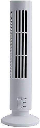 Excellent Computer Supplies Portable Mini USB Tower Fan Cooling Bladeless Air Conditioner Conditioning For PC Laptop Desk (White)