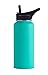 Flaskars Straw Lid for Wide Mouth Hydro Sport Water Bottle Flask with 2 Straws and Brushes