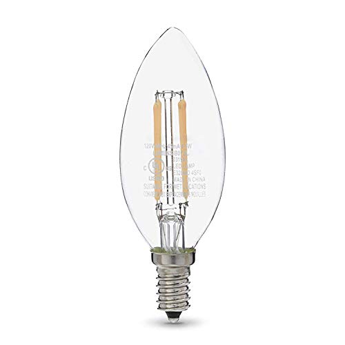 Amazon Basics 60W Equivalent, Clear, Soft White, Dimmable, 15,000 Hour