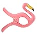O2COOL Bocaclips - Beach Towel Clips for Beach Chairs, Patio and Pool Accessories - (Flamingo) 2 Count