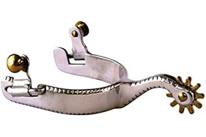 Colorado Saddlery Ladies Helena Special Spurs for Women - Stainless Steel, Stylish Boot Spurs with 3/4" Nine Point Rowels - Perfect for Trail Riding, Horse Tack, Outfitting - Comes in a Pair