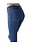 ISOLDE - Skinny Medium Blue Indigo Jegging Super Stretch Knit Denim for Women with Fully Functional Pockets M