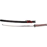BladesUSA SW-68 Series Samurai Sword with Cord-Wrapped Handle, Wood Scabbard, 40-Inch Overall