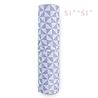 Splat Mat for Highchair Little Dimsum Practical Closure Design Water-Resistant Feeding Splash Spill Mats (Grey)