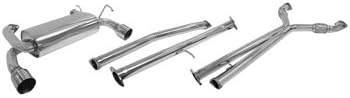 Infiniti Nissan 350Z with X-pipe exh sys SINGLE CANISTER SYSTEM, STAINLESS STEEL CAT-BACK EXHAUST (DUAL EXIT)