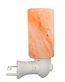 Natural Himalayan Salt Night Light, SCOPOW Nursery Lamp Mini Decorative Night Lighting with Air Purifier (15W, E12, 10.58 Ounce, UL Wall Plug) (Round Form)