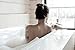 Buddha Bath Extra Long Exfoliating Shower Towel Washcloth (Medium Exfoliate) - Silver Blue & White - (2 Pack)