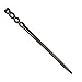 Tenderness Handmade Carved Ebon Hair Sticks Shawl Pins Picks Pics Pins Forks 7''