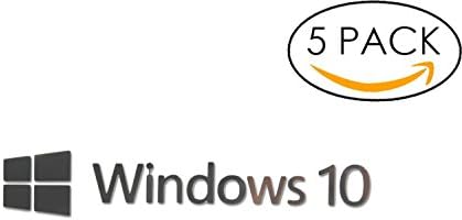 5x Original Microsoft Windows 10 Lateral Metallic Sticker 60mm x 11mm with Authentic Hologram