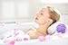 Loofah Bath Sponge 50g Set of 6 Pastel Colors by À La Paix - Soft Exfoliating Shower Lufa for Silky Skin - Long-Handled Mesh Body Poufs- Luffas for Men & Women - Soft Texture - Full Cleanse & Lather