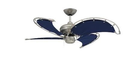 Troposair Voyage 40 Brushed Nickel Indoor Outdoor Ceiling Fan