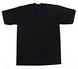 Pro Club Men's Heavyweight 100% Cotton T-Shirt Black X-Large