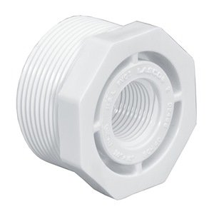 1 - 1/4 "MNPT X 1/2" FNPT PVC Reducción