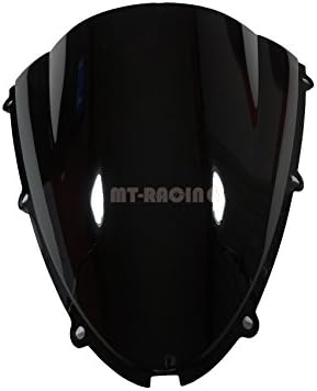Motorcycle Double Bubble black Wind Shield Wind Screen Windshield Windscreen For KAWASAKI ZX6R from 2005-2008/ZX10R from 2006-2007