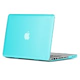 GMYLE 3 in 1 Matte Rubber Coated See-Thru Hard Case Cover for Aluminum Unibody 13.3-Inch Macbook Pro with Robin Egg Blue Silicon Keyboard Protector and 13-Inch Clear LCD Screen Protector