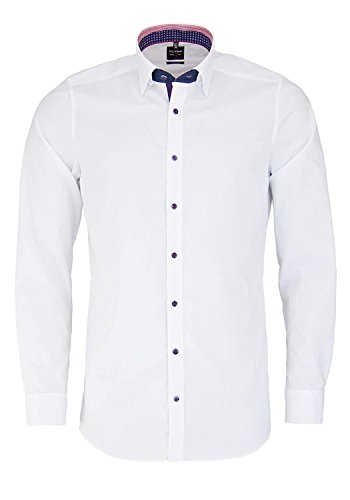 Olymp Bezner Kg Men S Plain Button Down Formal Shirt White White Buy Online In Albania At Albania Desertcart Com Productid