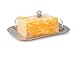 KUKPO Butter Dish - Butter Container With A Stainless Steel Butter Tray And Durable Plastic Cover, High Quality And Elegant Design, Luxury For Your Dinner Table