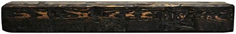 Dogberry Collections Solid Timber Mantel Fireplace Shelf, 72", Dark Chocolate