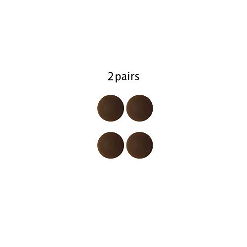 Nipple Covers Brown Dark Cocoa Breast Petals Reusable Adhesive Silicone Pasties 2 Pairs
