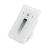 SUPERNIGHT DC12-24V Wall-mounted Glass Touch Panel Dimmer for 5050 3258 Single Color LED Strip Wall Touch Switch Brightness Controller - white version