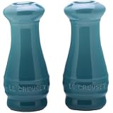 Le Creuset Stoneware Salt and Pepper Shakers, Caribbean