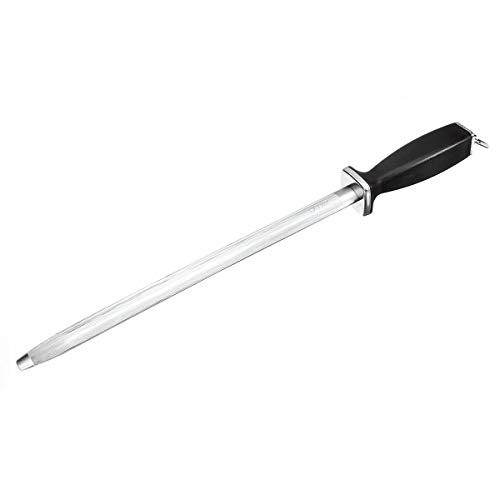 K&A Company 10Inch 12Inch Knife Sharpening Rod Knife Sharpener Sharpening Tool Oval, 12 inch