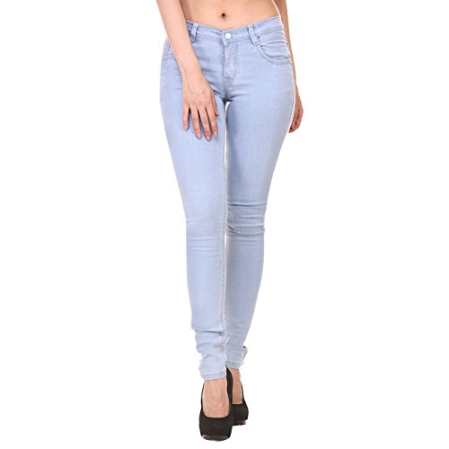 sky blue jeans for women