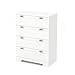 South Shore Reevo 4-Drawer Chest, Pure White
