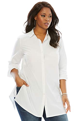 plus size button down tunic