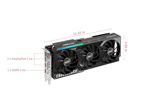 GPU ASROCK AMD RADEON RX 9070 XT CHALLENGER 16GB GDDR6 256 BITS 90-GA61ZZ-00UANF