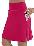 XIEERDUO Womens 20" Tennis Skirt High Waisted Golf