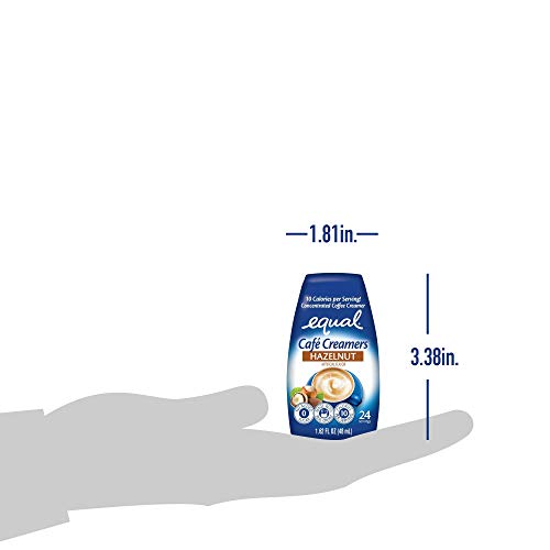 EQUAL Café Coffee Creamers Hazelnut, LowCalorie Coffee Creamer, 1.62