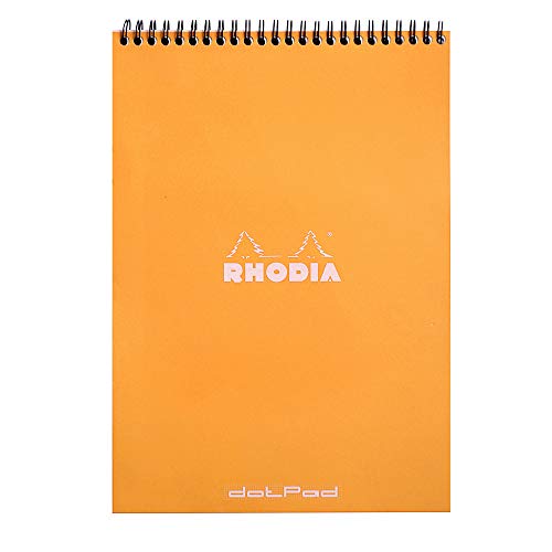 Rhodia Wirebound Notepad, A4, Dot Orange Pricepulse