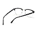 ALWAYSUV Vintage Classic Horn Rimmed Half Frame Clear Lens Sunglasses