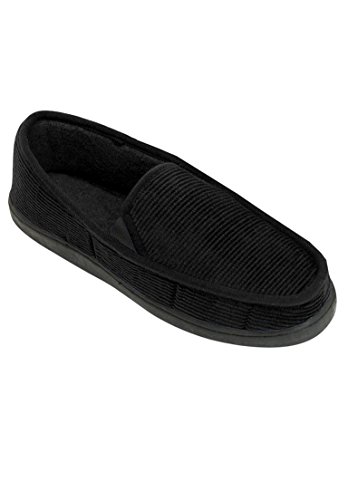mens corduroy slippers wide width