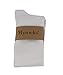 Mysocks Knee High White Socks for Women Men Combed Cotton Seamless Toe Tall Long High Socks White,8-11