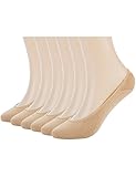 6 Pairs Women's No Show Socks Ultra Low Cut Casual Socks Non Slip No Show Liner Socks